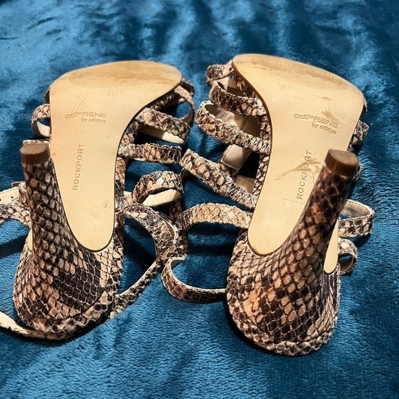 Strappy summer sandal snakeskin size 8. Rockport by adiPrene adidas! Nice shoes - Picture 14 of 16